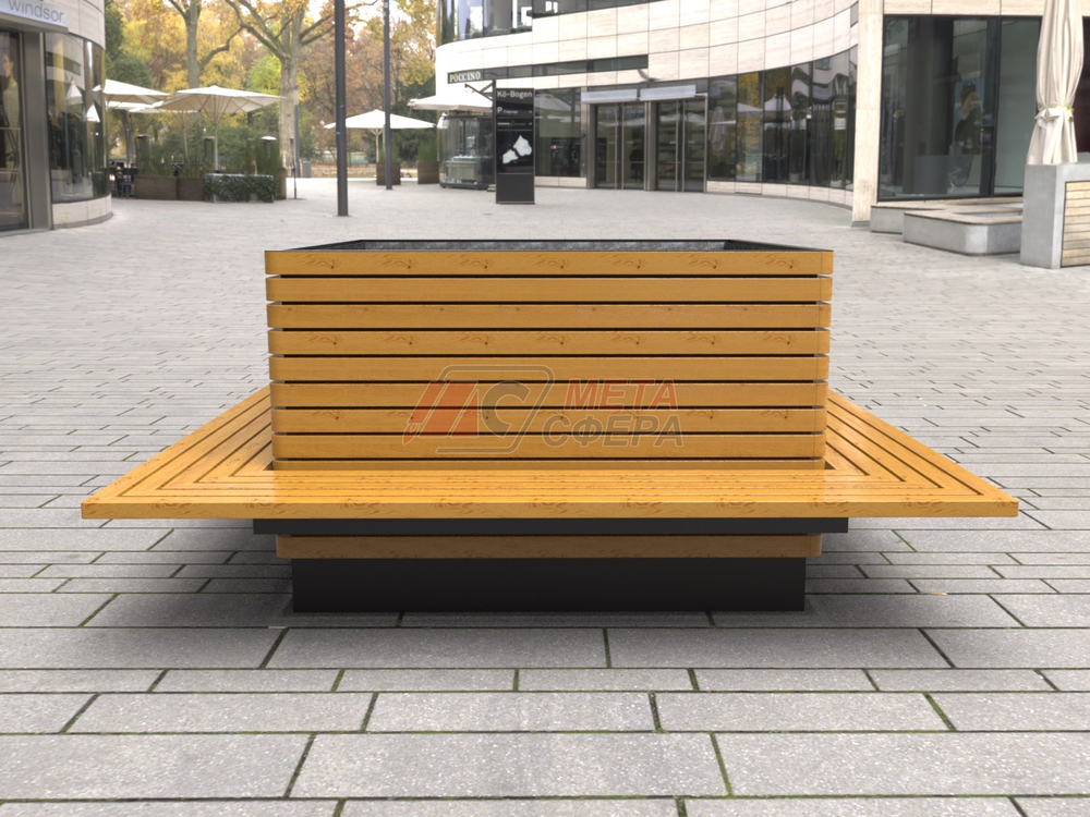 Вазон для растений с сиденьем KVA650