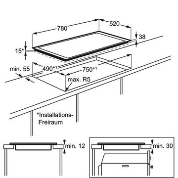 Электрическая варочная панель AEG HK 585408 FB