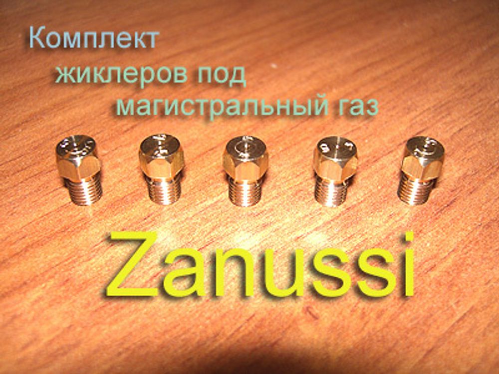 Жиклеры под магистральный (природный) газ для газовой плиты Zanussi