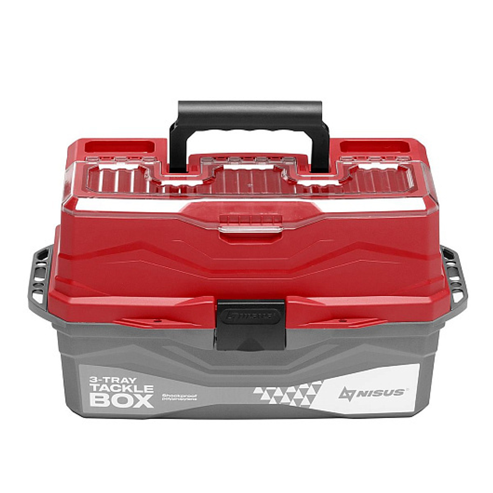 Ящик для снастей Tackle Box трехполочный красный (N-TB-3-R) NISUS