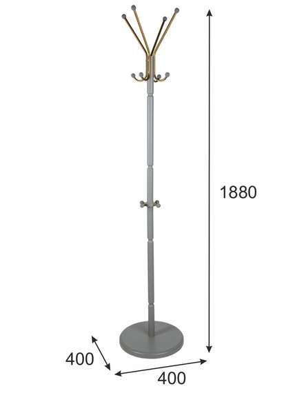 Вешалка напольная В 33Н серый