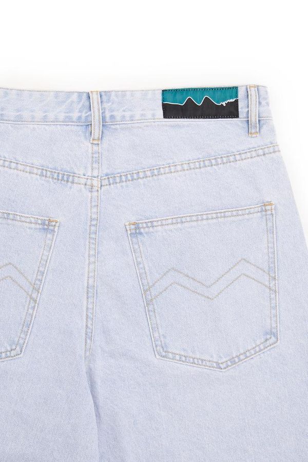 Шорты Bigger M blue bleached голубые - фото 5