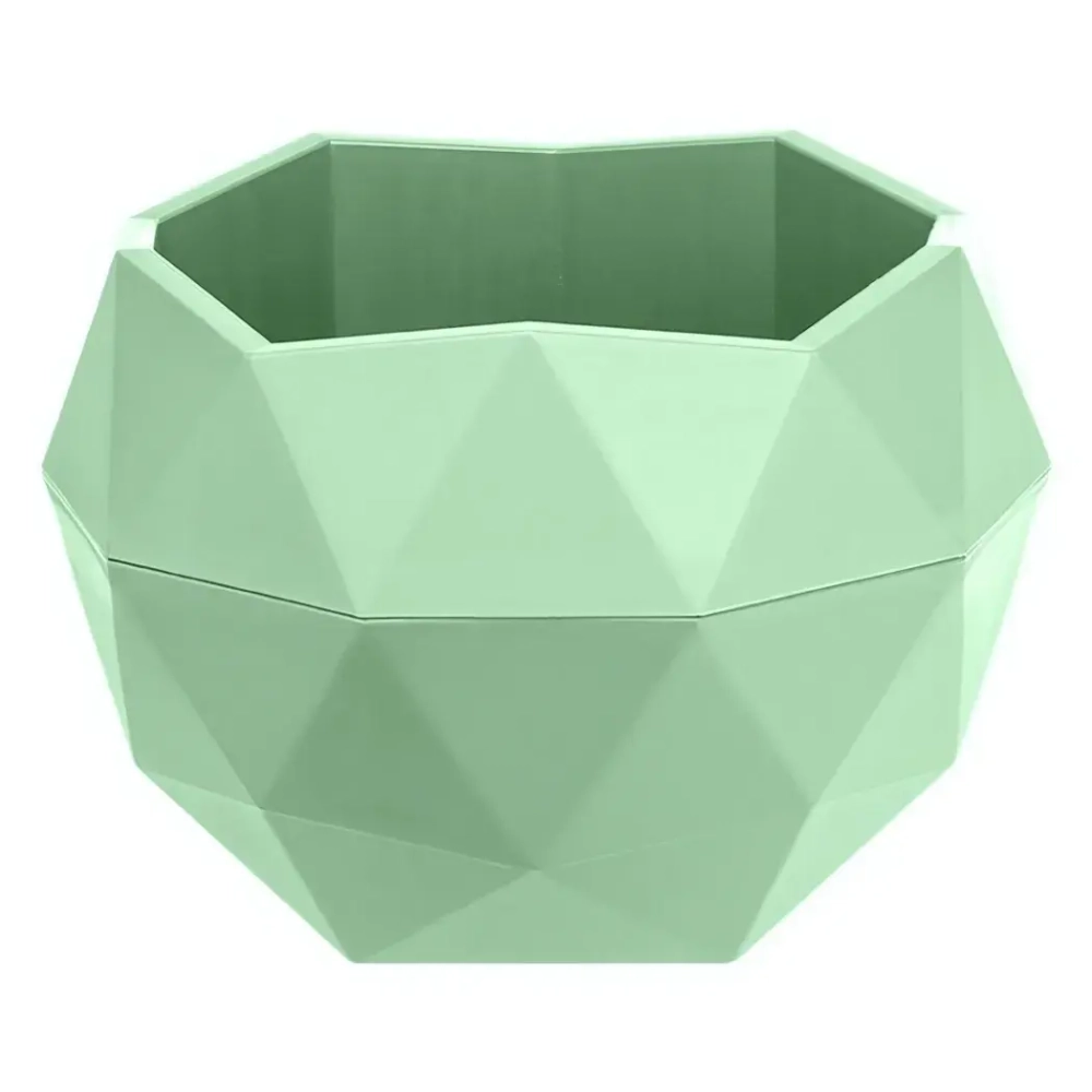 Кашпо для цветов пластиковое 0,17л d-9,5см «Топаз» Мята