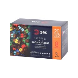 ENIN-3F ЭРА Гирлянда LED Нить Фонарики 3 м мультиколор, 220V, IP20