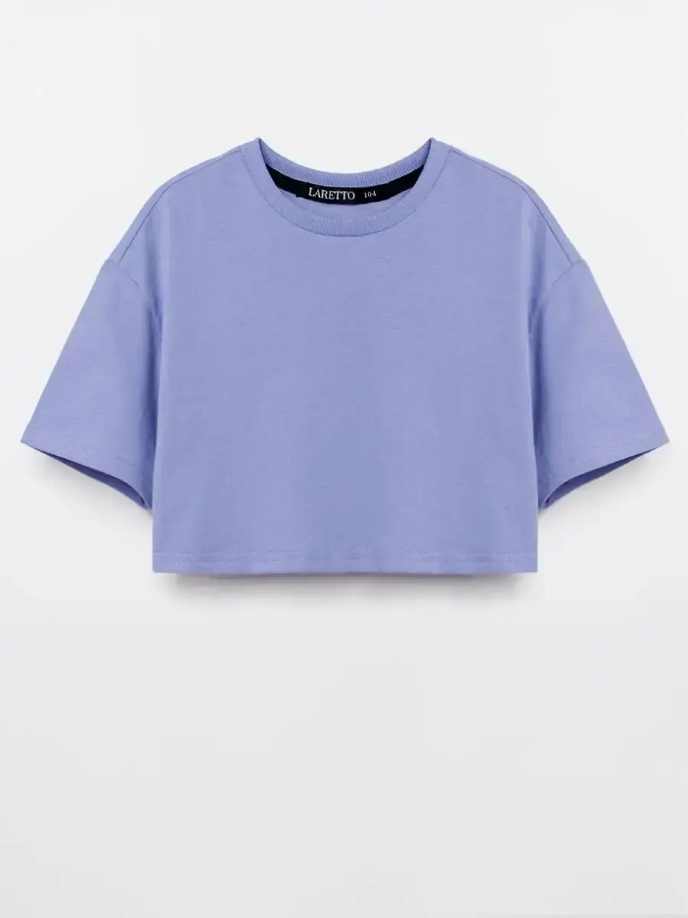 Футболка детская укороченная базовая