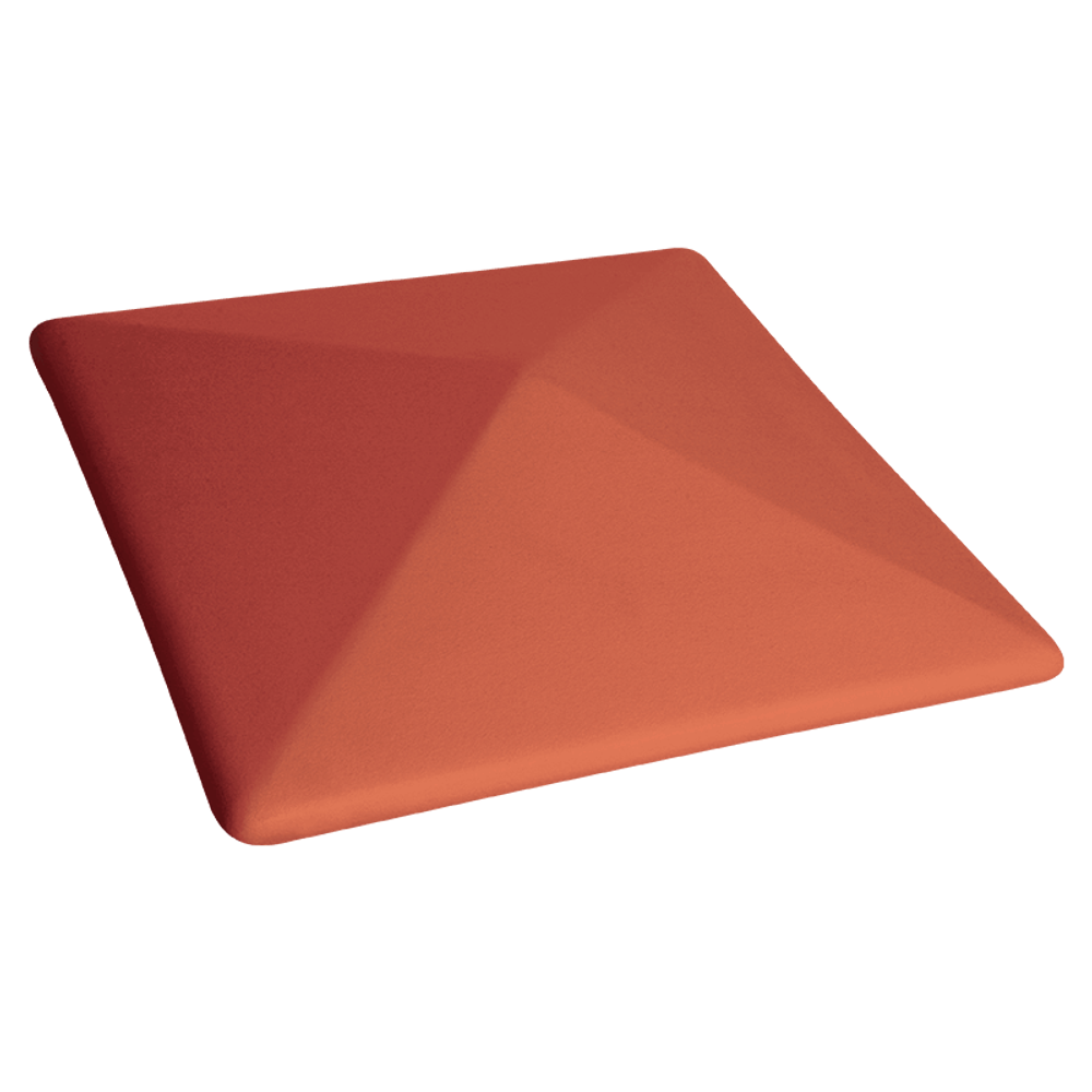 Колпак на столб забора King Klinker, Рубиновый красный (01) Ruby red, 400x400x90