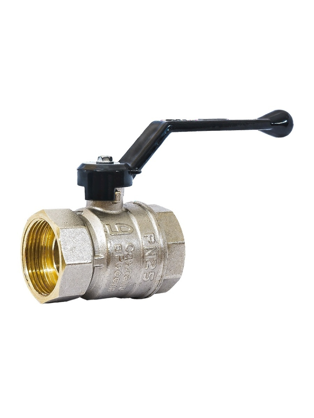 Кран шаровой латунный LD Pride 47.50.B-B.Р Ду 50 Ру 25 вн-вн, (рычаг)