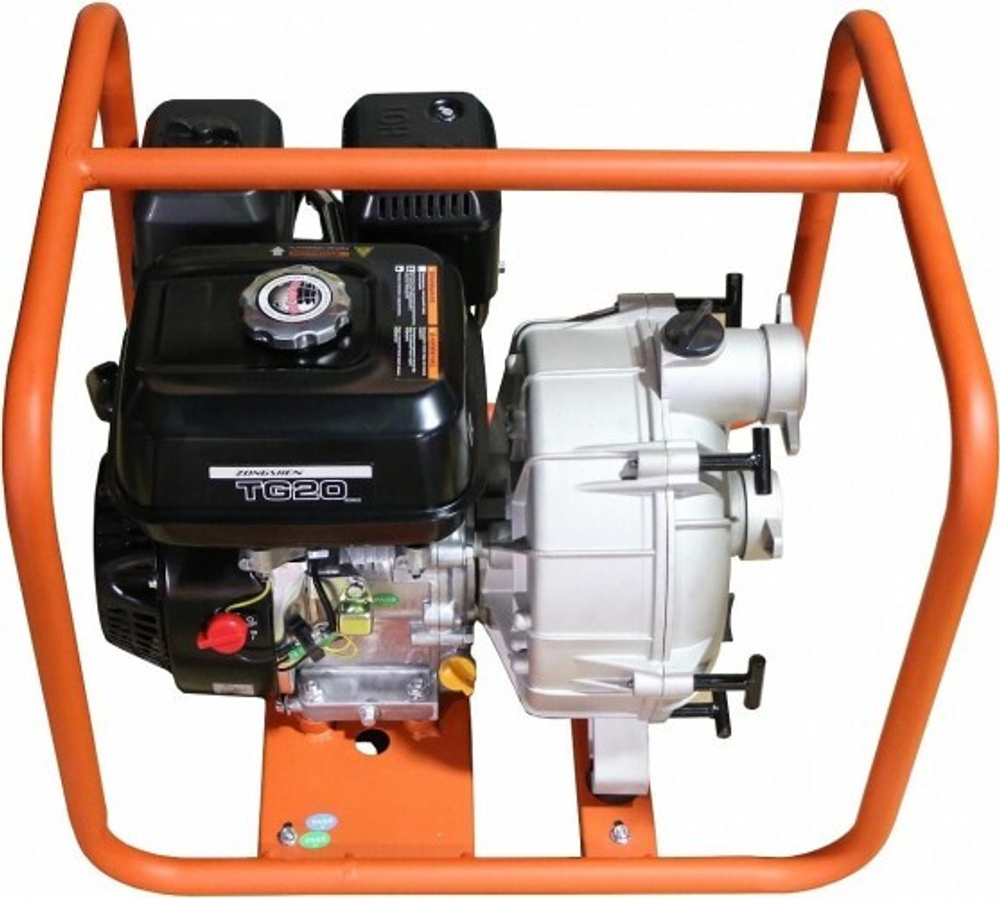 Мотопомпа бензиновая ZONGSHEN TG 20 для грязной воды 1T90STG20