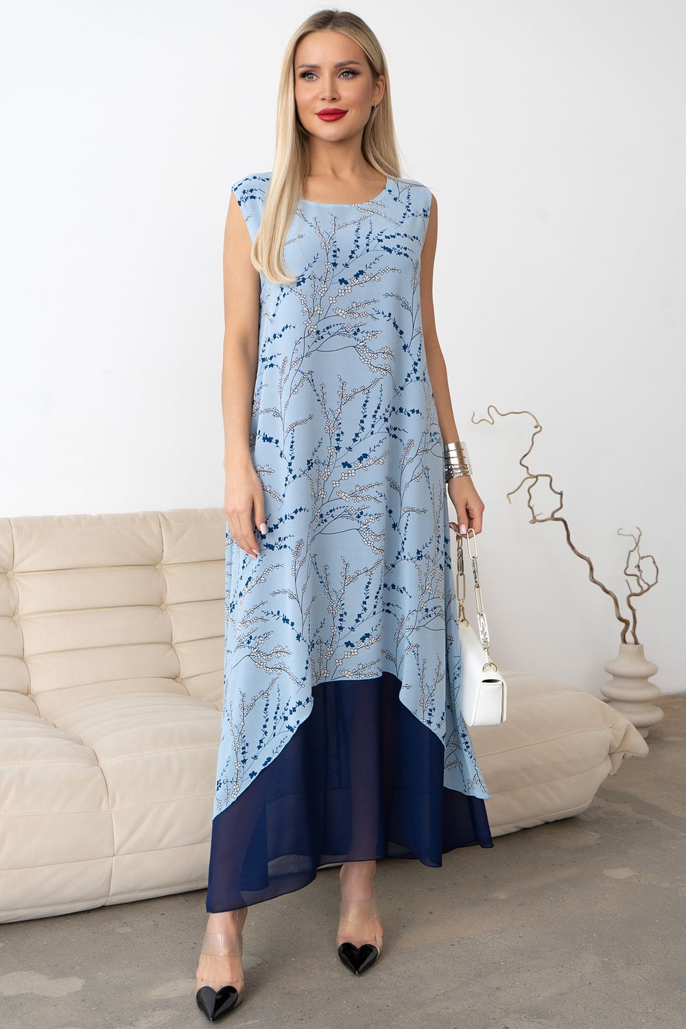 Платье Велла (голубой) Р11-1171/7 Nikol