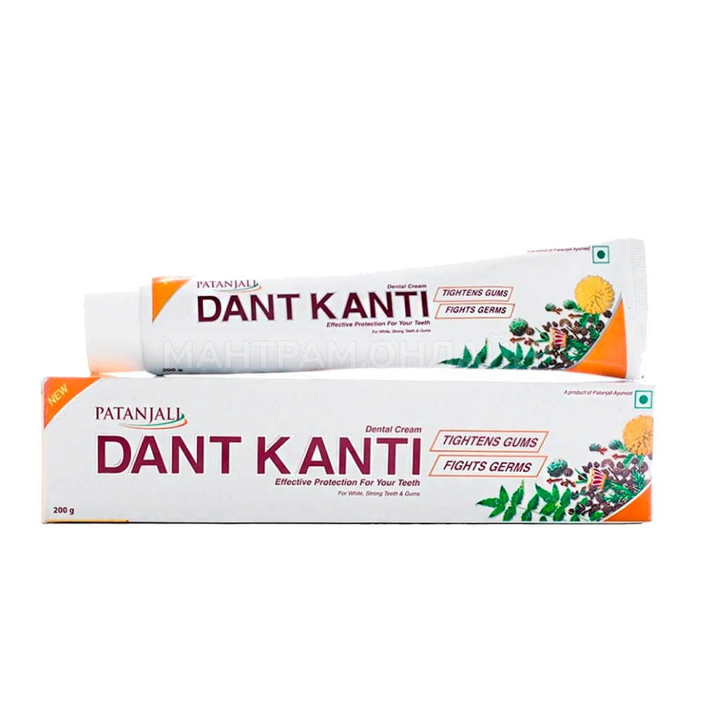 Зубная паста Patanjali Dant Kanti Natural на травах 200 г