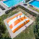 Надувная подушка для установки в грунт «Летняя волна», 18×12×2 м