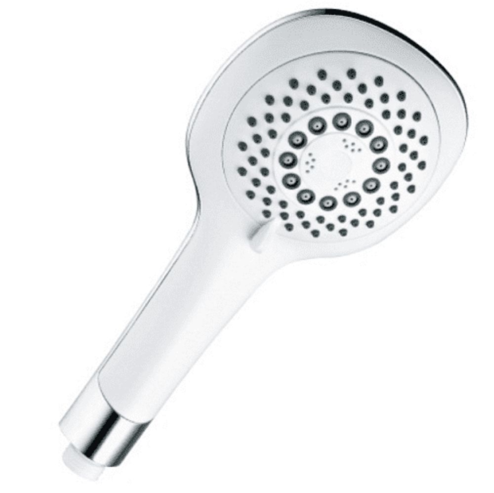 LM0815CWhIte Аксессуары Лейка душевая 5-функциональная 117х251 мм, хром/белый, блистер