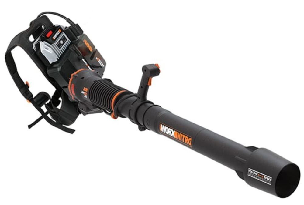 Воздуходувка-пылесос аккумуляторная Worx WG572E бесщеточная 4Ач х1, BASECAMP 4 х1, коробка