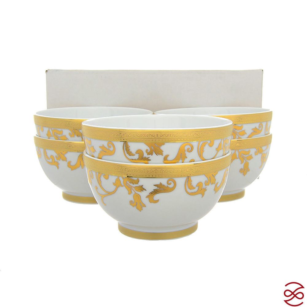 Набор салатников Falkenporzellan Tosca Creme Gold (6 шт)