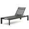 Canutells Алюминиевый шезлонг с черной отделкой