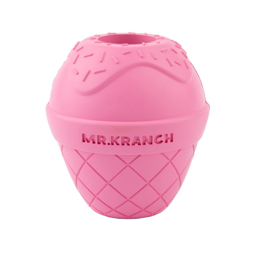 Игрушка Mr.Kranch для собак Мороженое 8*9 см с ароматом бекона розовая