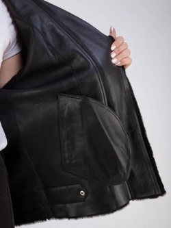 Дубленка натуральная короткая зимняя Турция