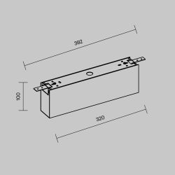 Короб для блока питания Maytoni Elasity IP O-TR001-BX-B