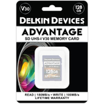 Карта памяти Delkin Devices Advantage SDXC 128GB UHS-I U3 V30, R/W 180/100 МБ/с