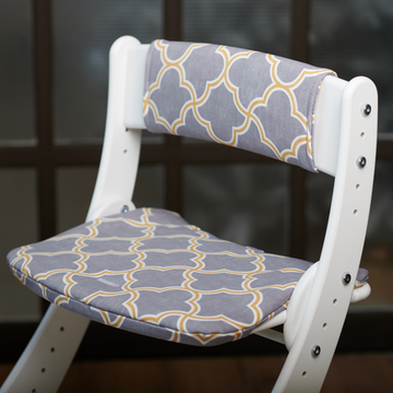 Подушка для растущего стула, узор серый