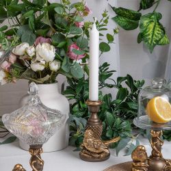 Подсвечник Птичка Терра правый Бронза