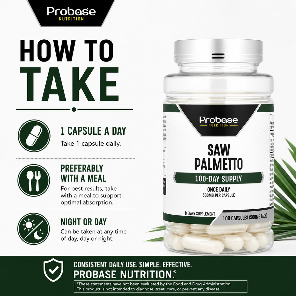 Probase Nutrition, Сереноа, 500 мг, 100 капсул