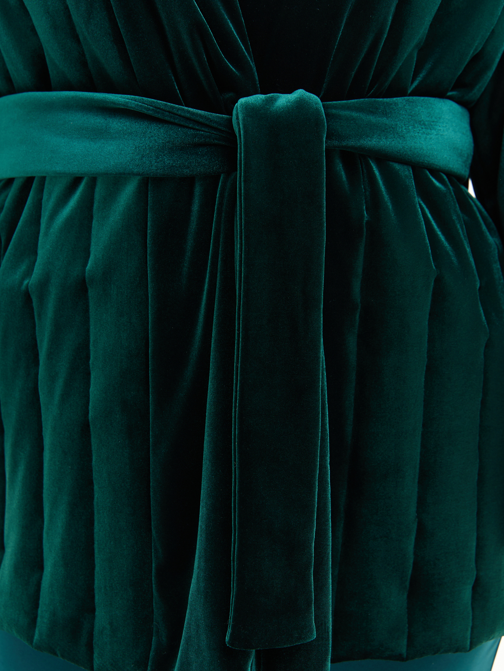 Утепленное кимоно (изумрудный)