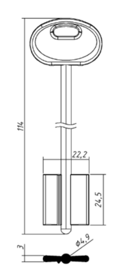 Заготовка дверняк MOTTURA (MTR10DP)