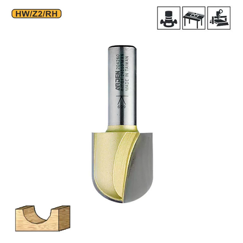 Фреза пальчиковая R=4.75 9.5x6.4 мм S=8 мм Arden 203806