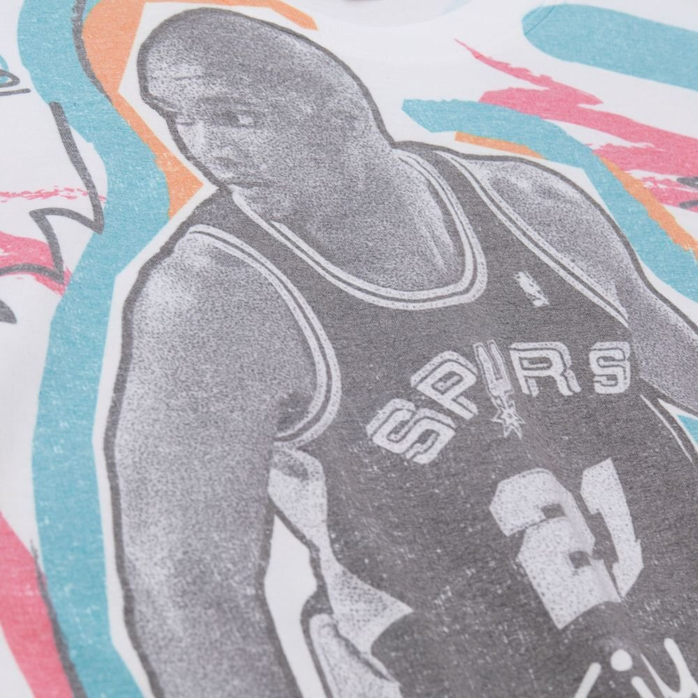 Баскетбольная футболка MITCHELL&NESS NBA SHOWSTOPPER SS PLAYER TEE VINTAGE LOGO ALL-STAR  TIM DUNCAN