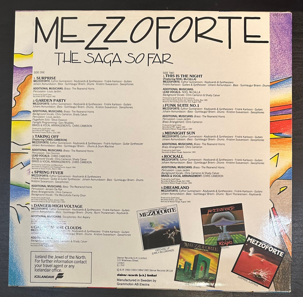 Mezzoforte - The Saga So Far (Швеция 1985г.)