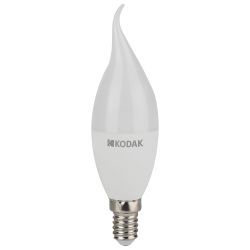 Лампа светодиодная Kodak LED BXS-11W-865-E14 K 11Вт свеча на ветру холодный дневной свет Е14 | Лампы cветодиодные Свеча (B/C)