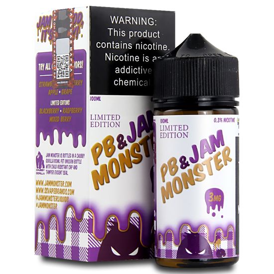 Жидкость Jam Monster (100 мл, 3 мг) PB & Grape