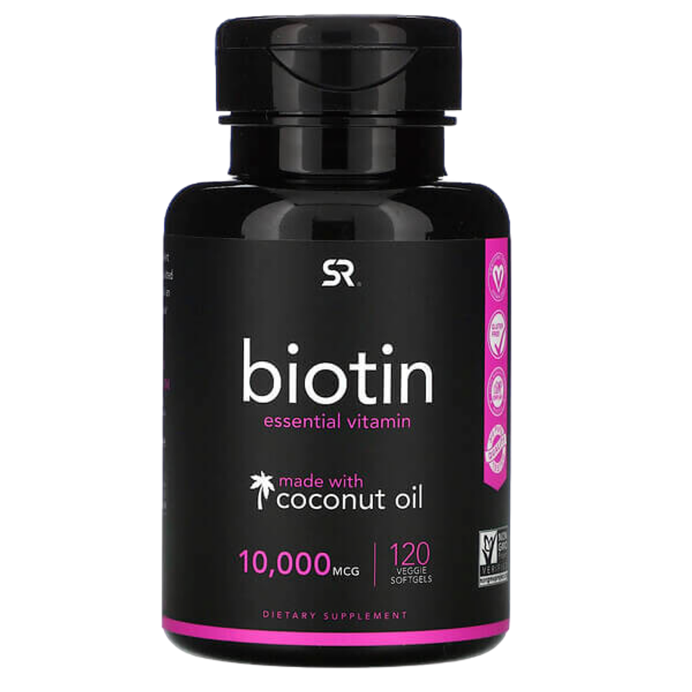 Sports Research Biotin 10000 мкг, 120 капсул !!! Срок 07.2025