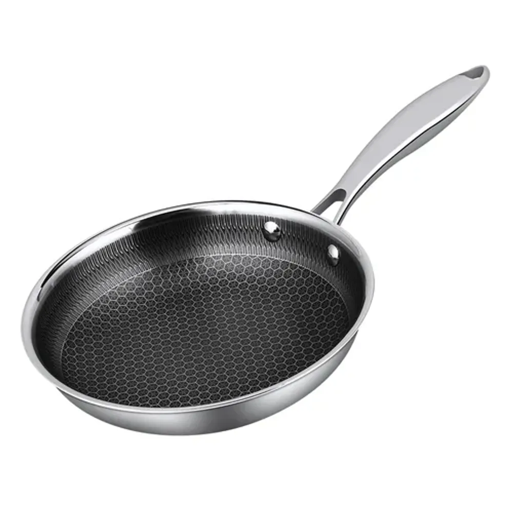 Сковорода 22/14,5 см, h4,5 см New Kitchen Honeycombs нерж. с антиприг. покр. ИНДУКЦИЯ P.L.