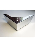 Угловая хромированная опора для мебели H=50мм, 2 шт