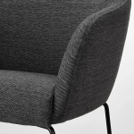 Барный стул со спинкой - TOSSBERG IKEA/ТОССБЕРГ ИКЕА, 101х42х56 см, серый