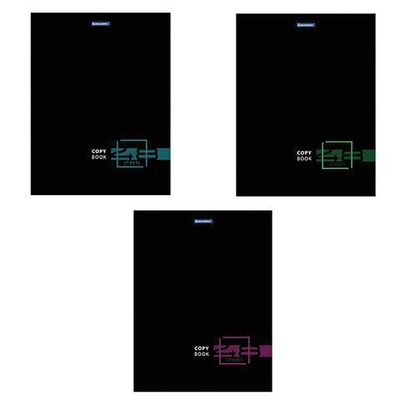 Тетрадь А4 48л. клетка "Dark" скоба, глянцевый лак. в разноцветный принте (BRAUBERG)