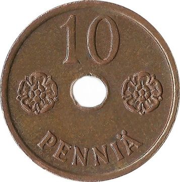 10 пенни 1942 Финляндия