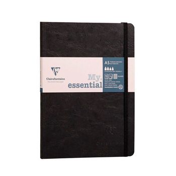 Записная книжка Clairefontaine Age Bag Myessential, A5 в клетку 90 грамм черная (793421C)