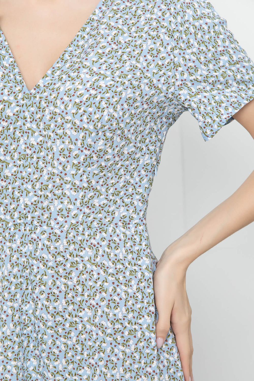 Платье "Римские каникулы" (голубое) П5605 LT Collection