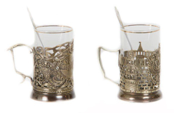 Чайная Пара "Москва+Гербовый" в шкатулке