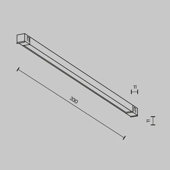 Трековый светильник Technical TR240-2-6W3K-B