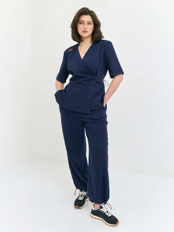 Топ с запахом медицинский женский Йошо, нэви Old