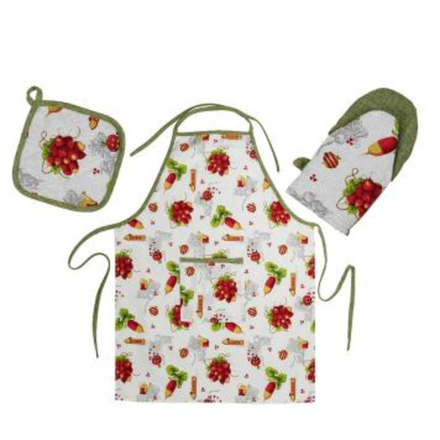 Кухонный комплект Фартук,прихватка,варюшка  Kincen queen