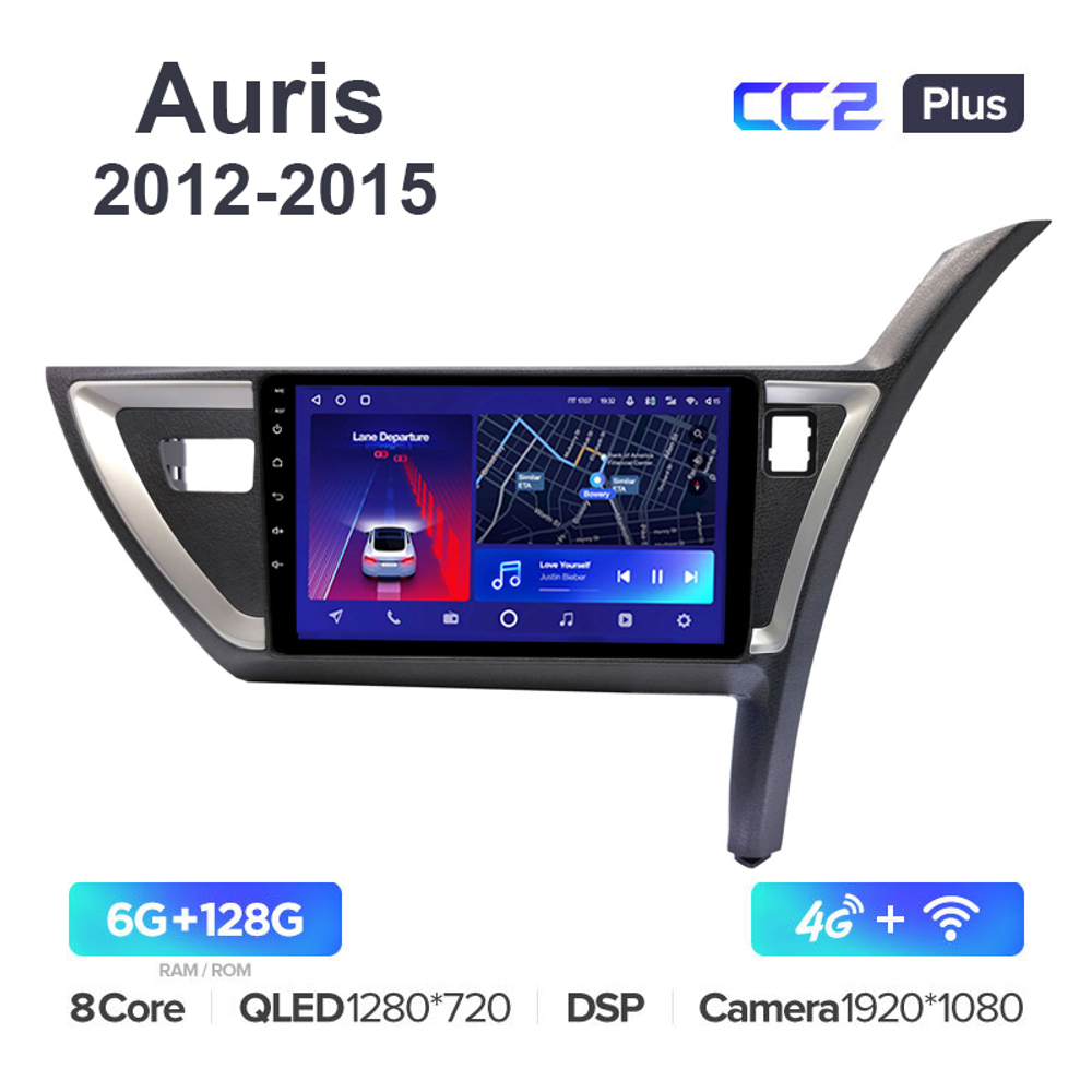 Teyes CC2 Plus 10,2"для Toyota Auris 2012-2015 (прав)