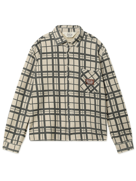 Мужская Рубашка Plaid French Terry