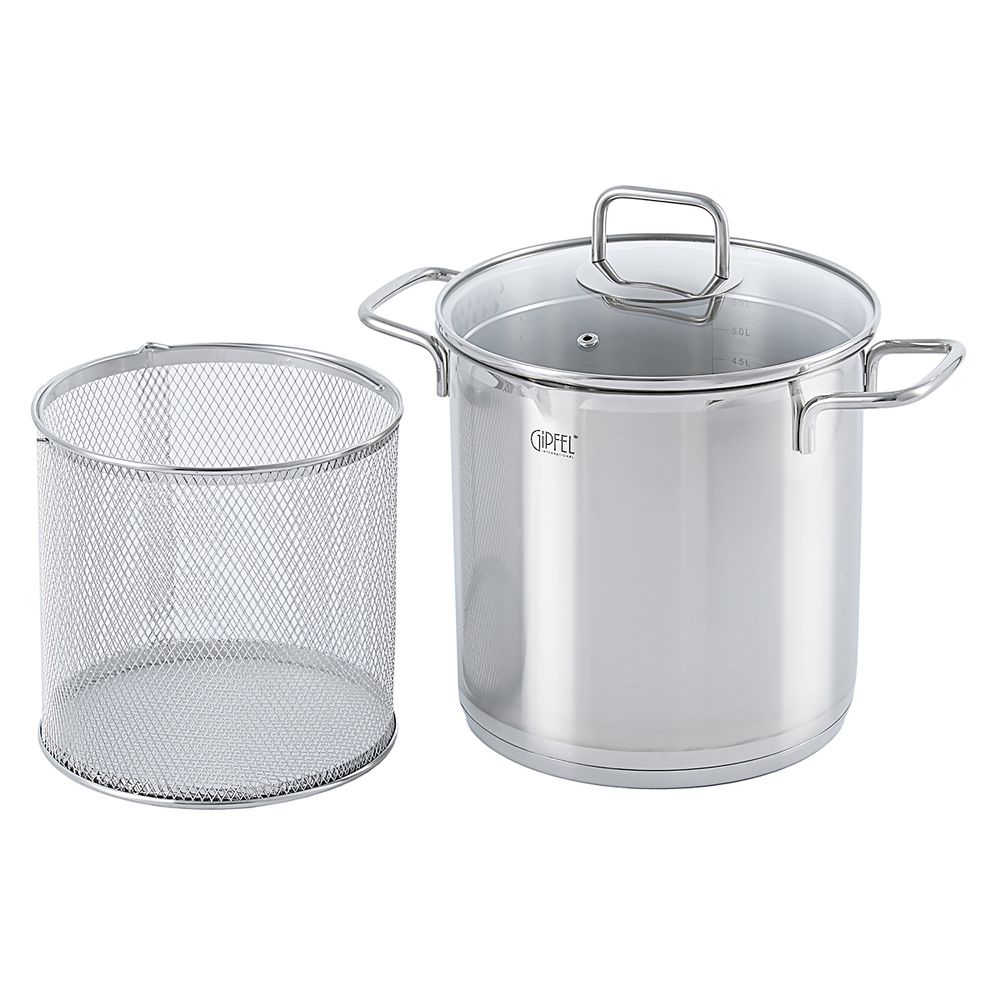 Кастрюля из нержавеющей стали Gipfel Itum 52817 20 см/5,5 л