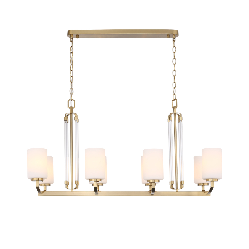 SL1403.333.08 Люстра подвесная ST-Luce Латунь/Прозрачный E27*8 40W ОПАЛ