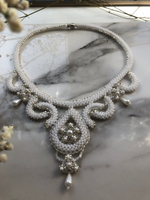 Колье "Восточная сказка" ручной работы из бисера